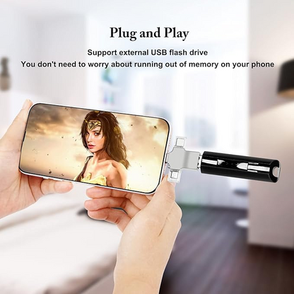 3 в 1 USB 3.0 OTG адаптер, Micro/USB C към USB адаптер, съвместим с мобилен телефон/таблет