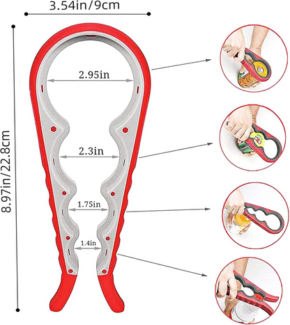 Ръчни отварачки за бутилки и буркани 4 в 1